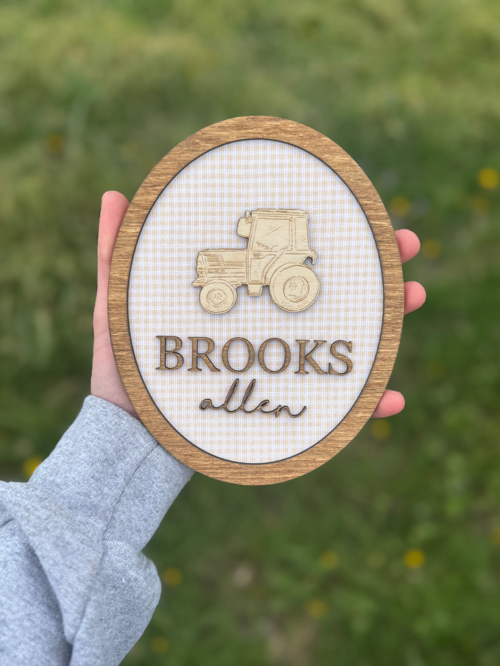 Custom Fabric Name Plaque