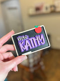 Chalkboard Teacher Name Magnet