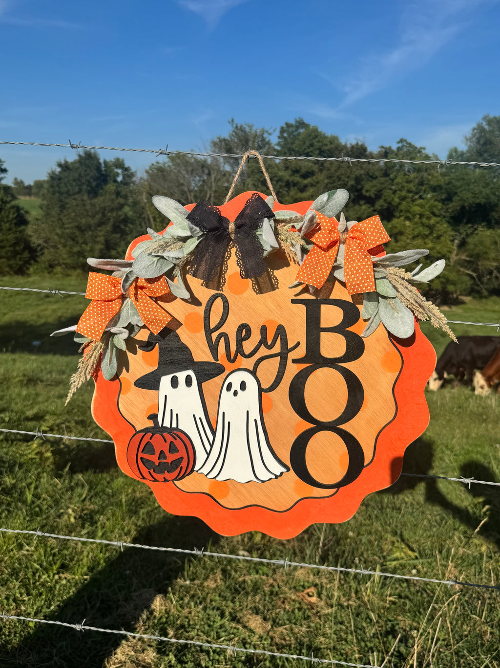 Squiggly Witchy Ghost Porch Signs