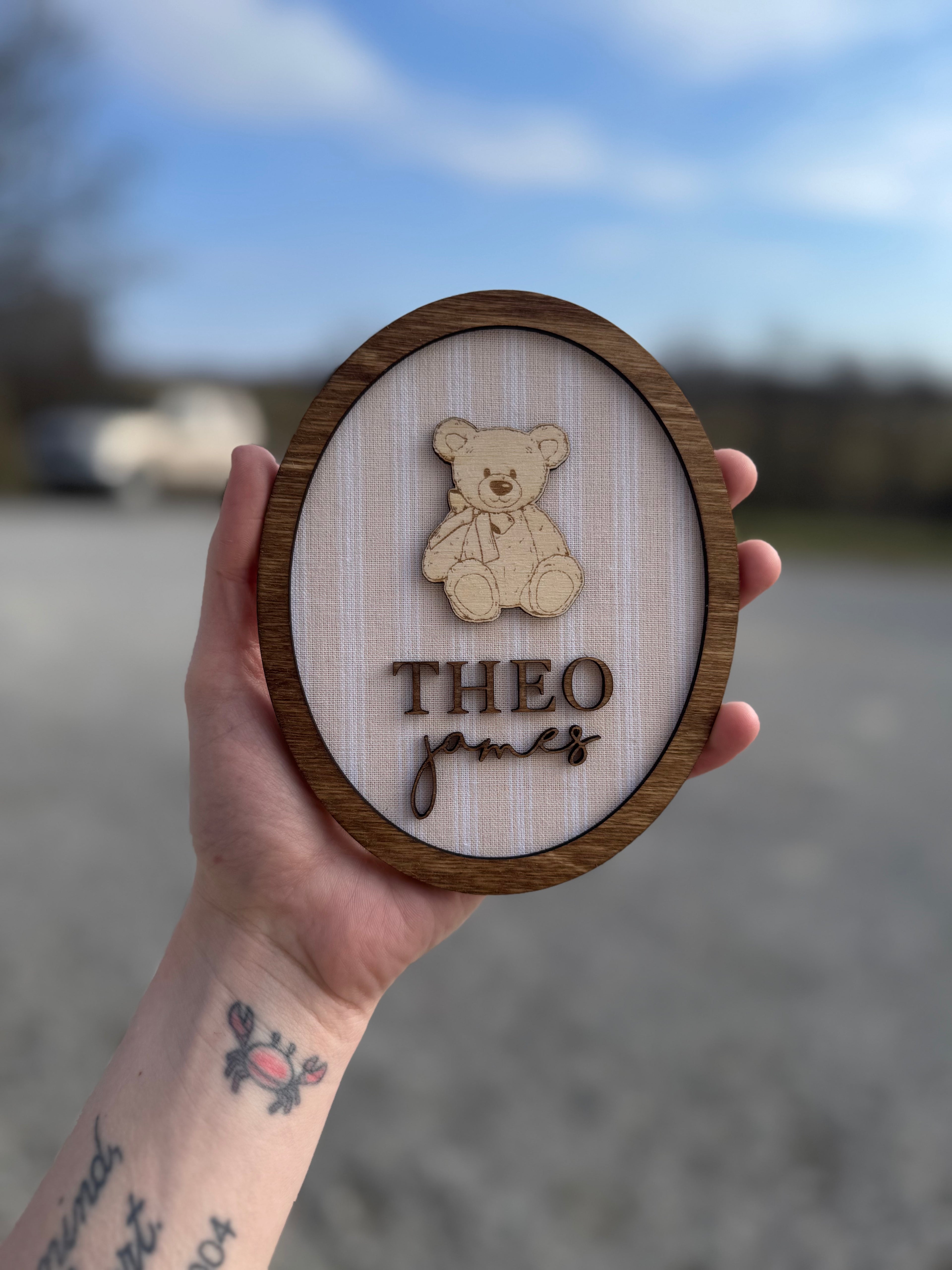 Custom Fabric Name Plaque