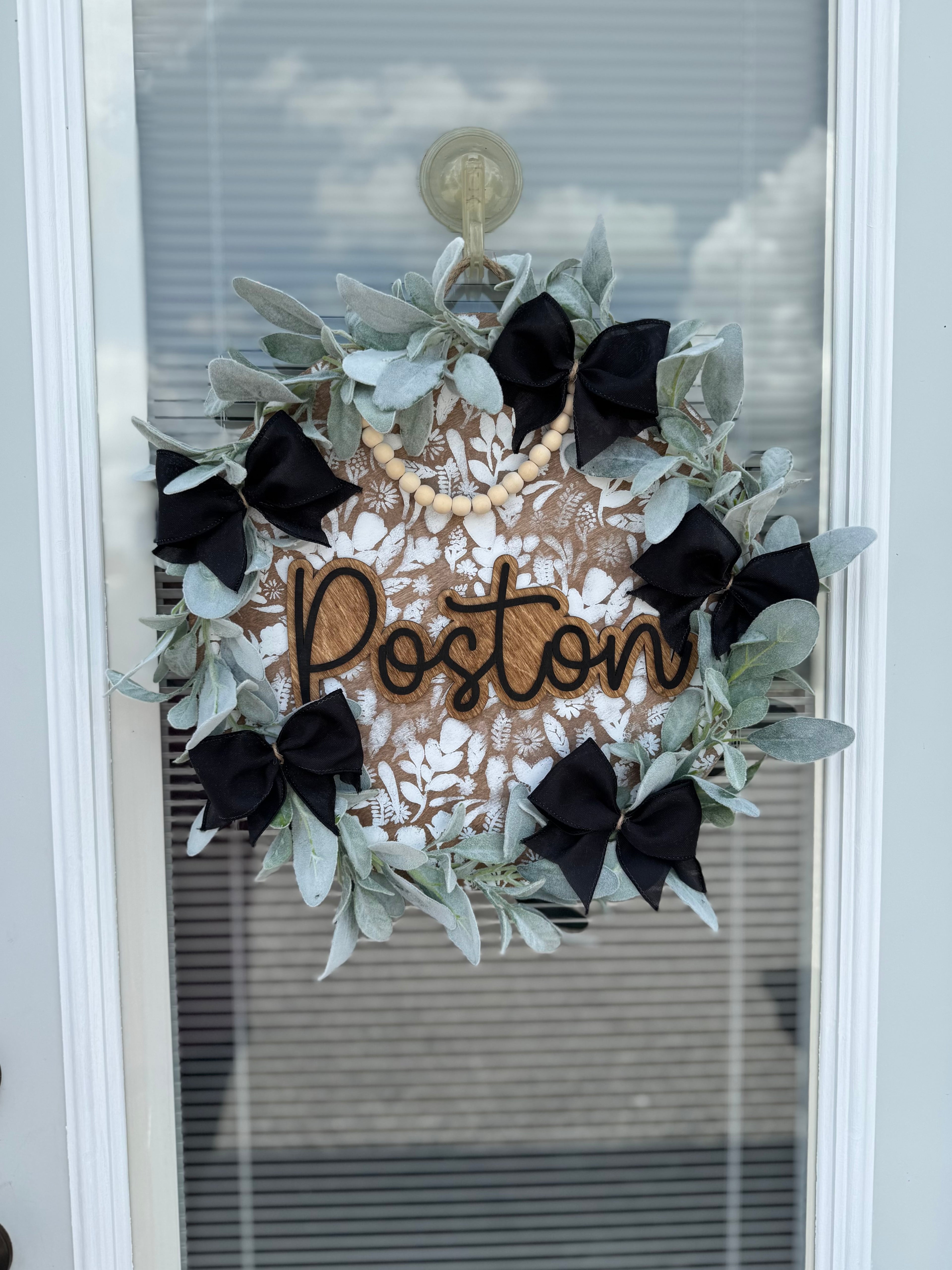 PREORDER Boho Wreath Porch Signs