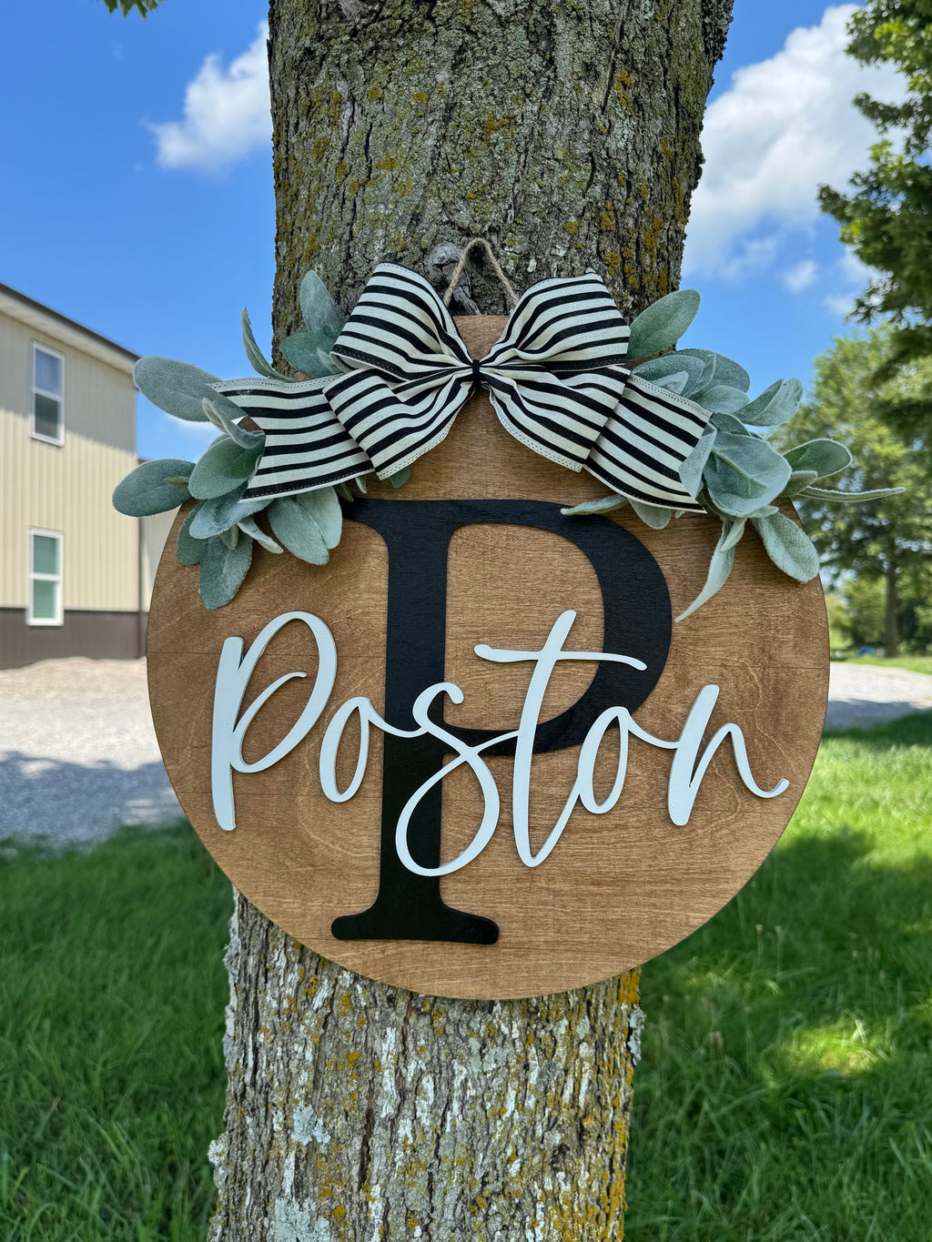 PREORDER Last Name Door Hanger