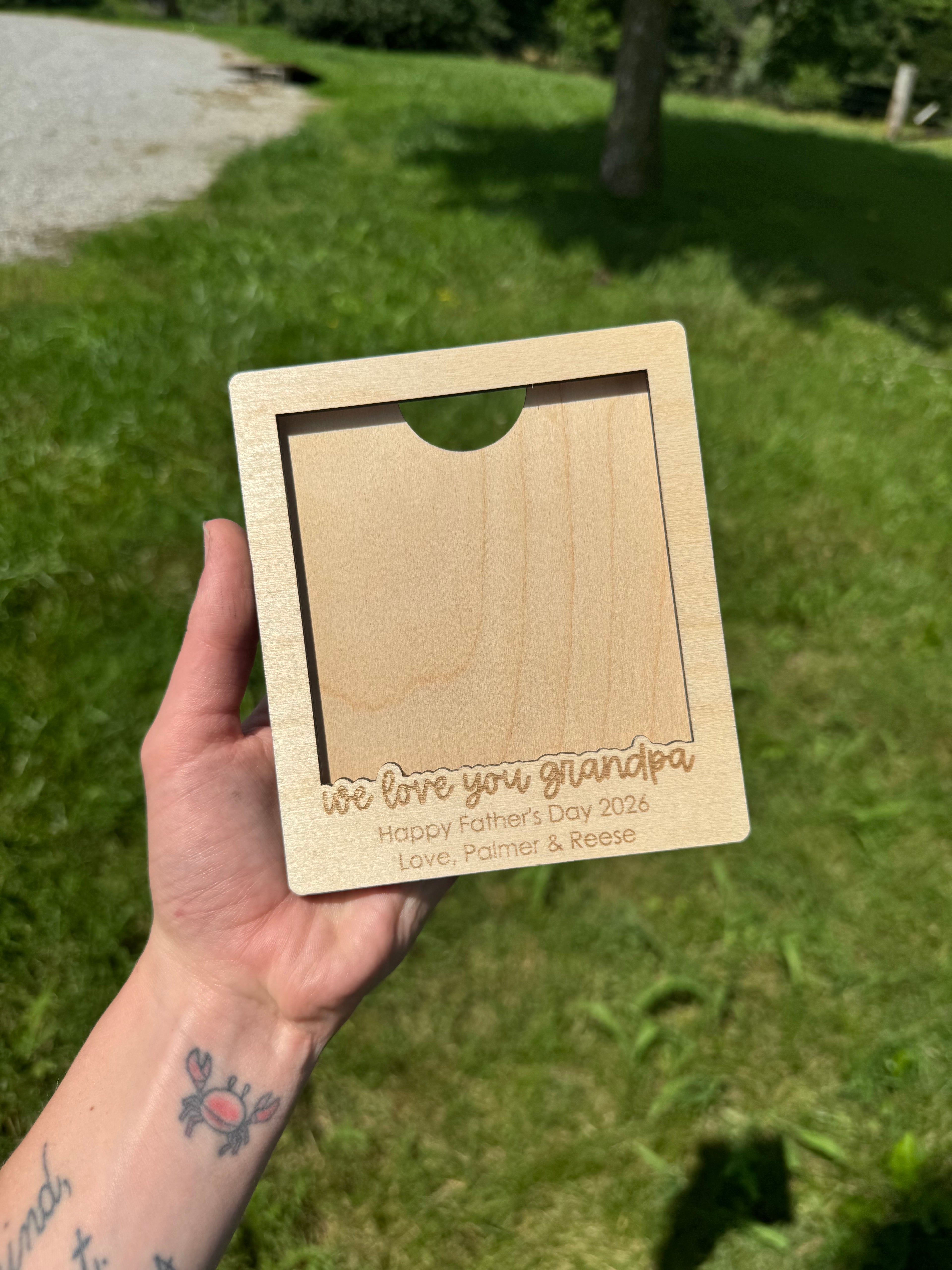 Custom Picture Frame Magnet or Visor Clip