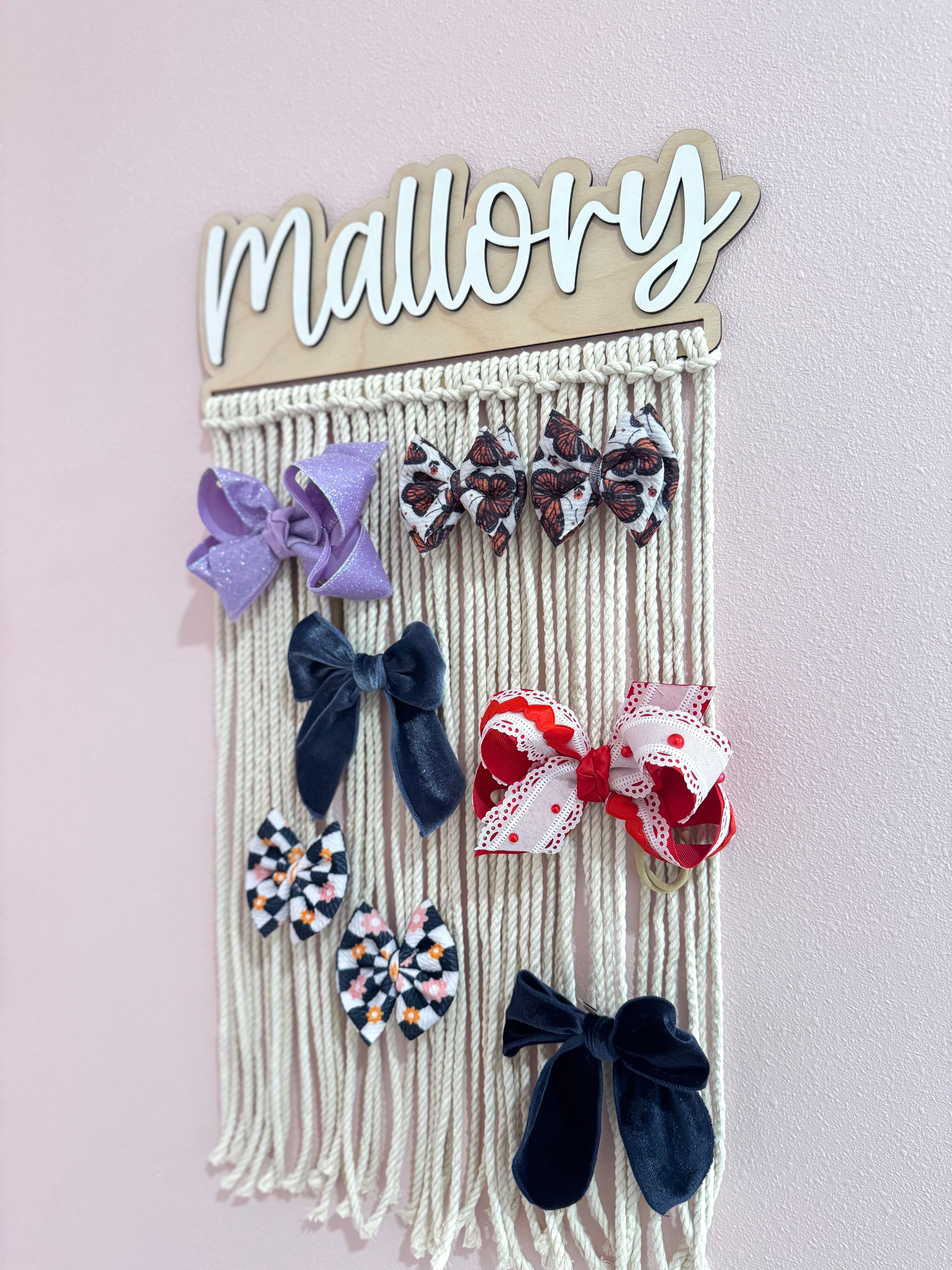 Custom Name Bow Holder