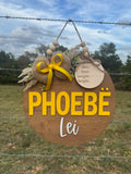 Large Custom Birth Stat/Name Sign