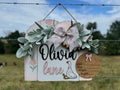 Arched Goose Name Sign