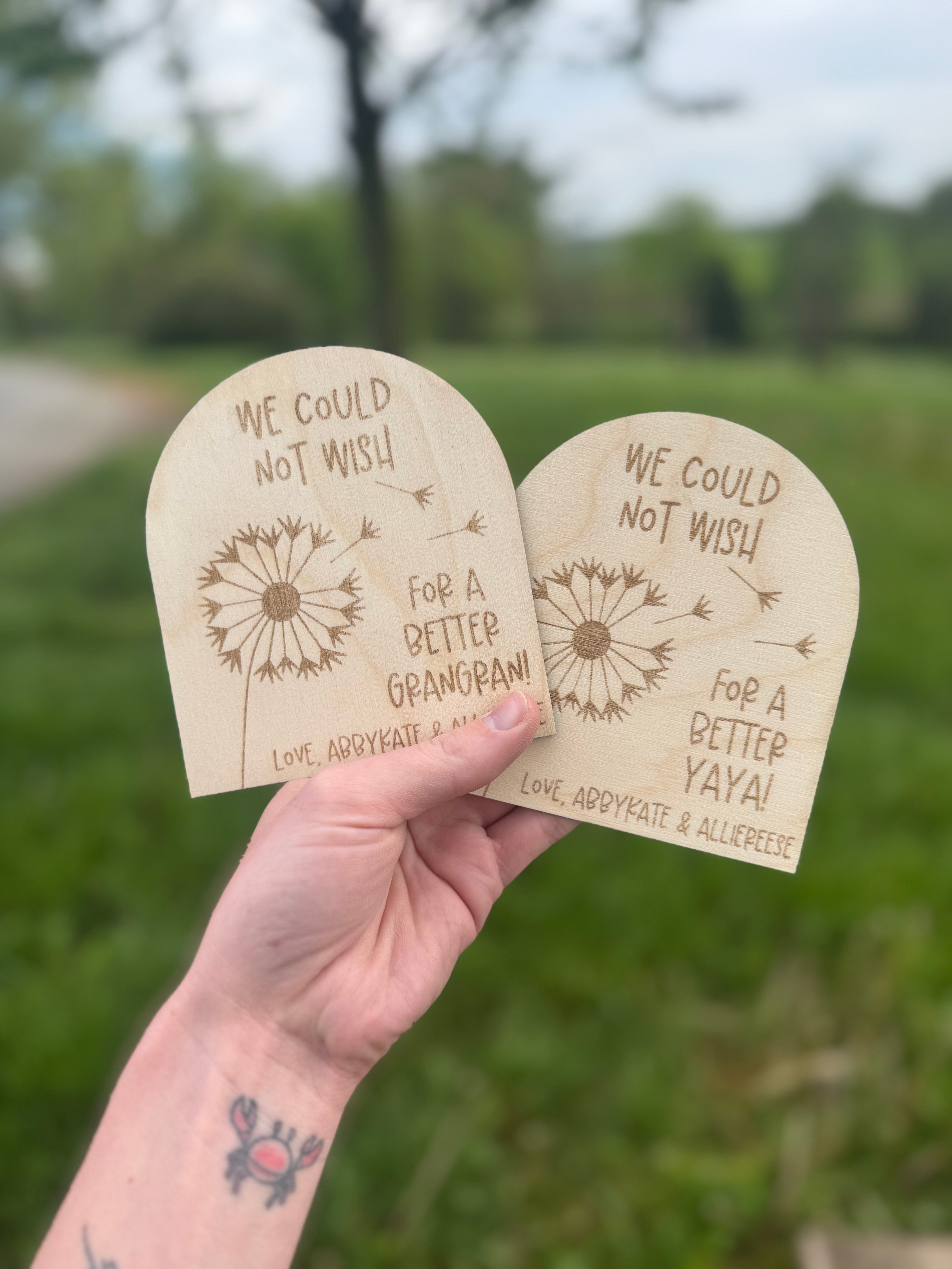 Dandelion Fingerprint Magnet - Mother’s Day Gift