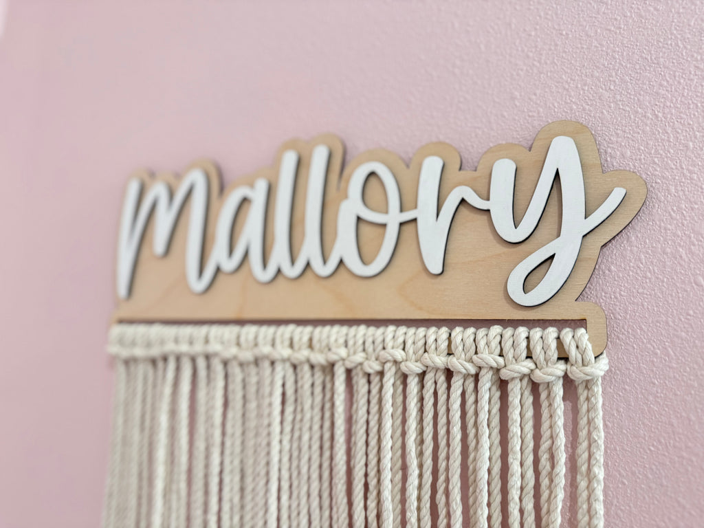 Custom Name Bow Holder