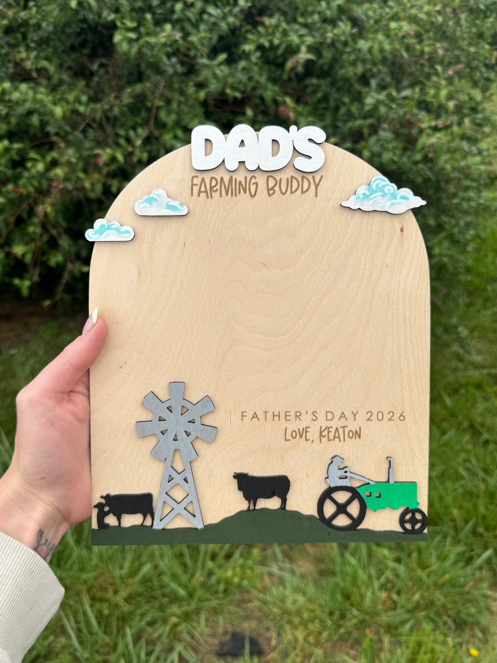 Custom Farming Handprint Sign