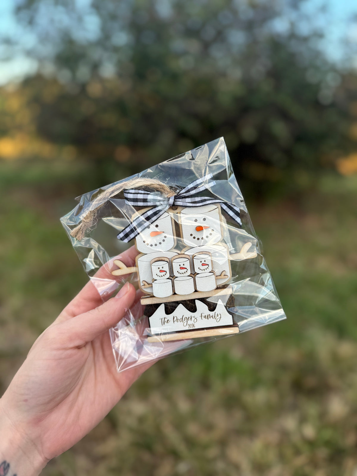 Snowman Family Ornament (up to 8)