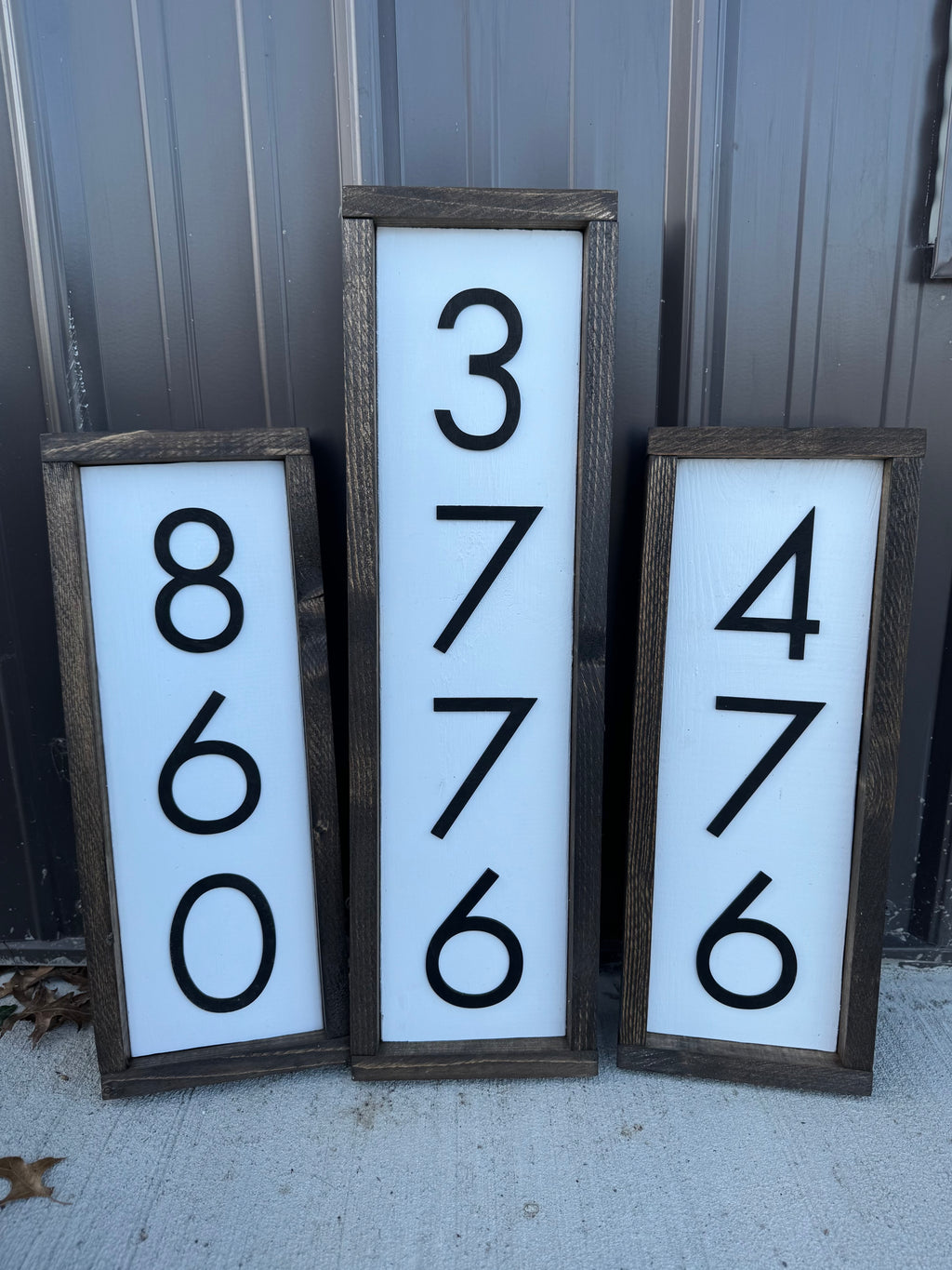 House Number Framed Signs