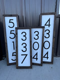 House Number Framed Signs
