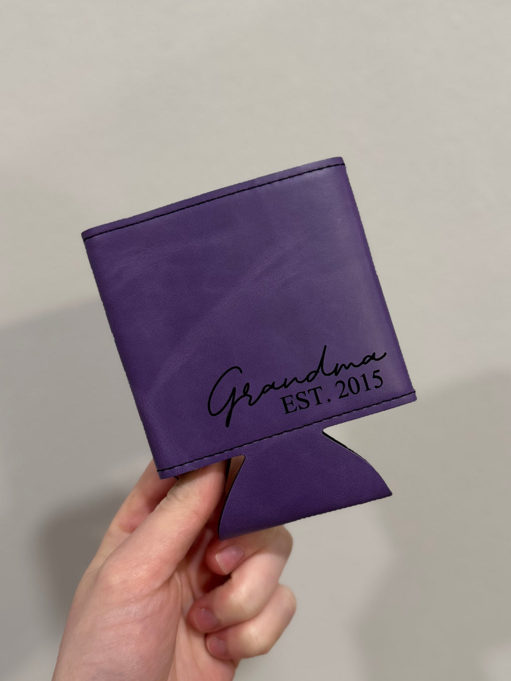 Custom Leatherette Can Holder