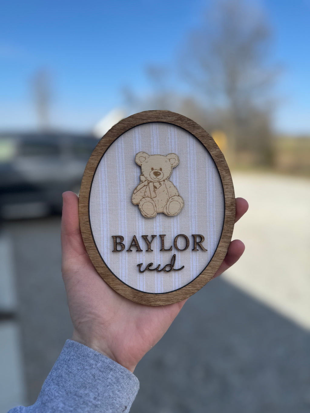 Custom Fabric Name Plaque