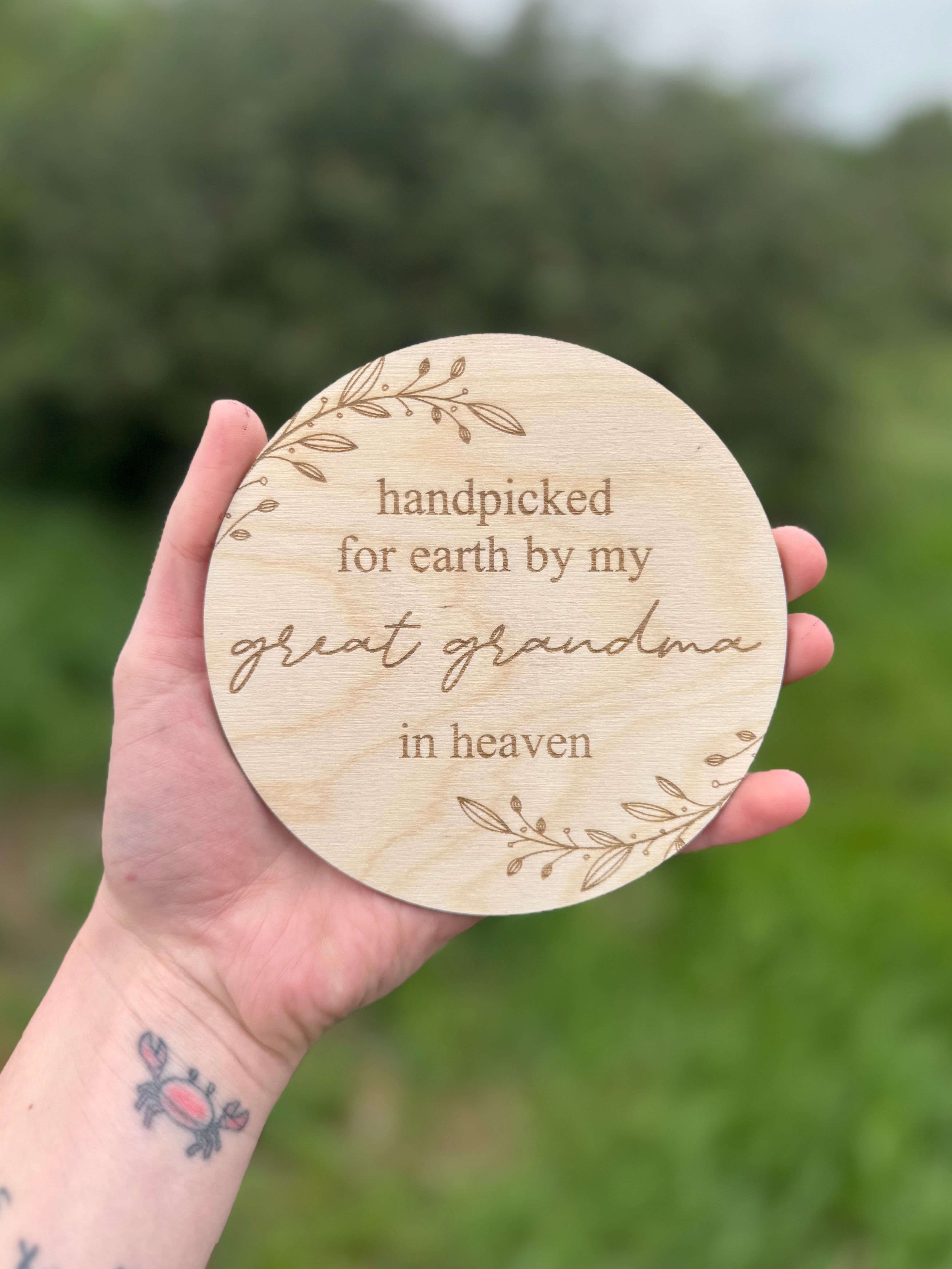 Handpicked for Earth Baby Photo Prop