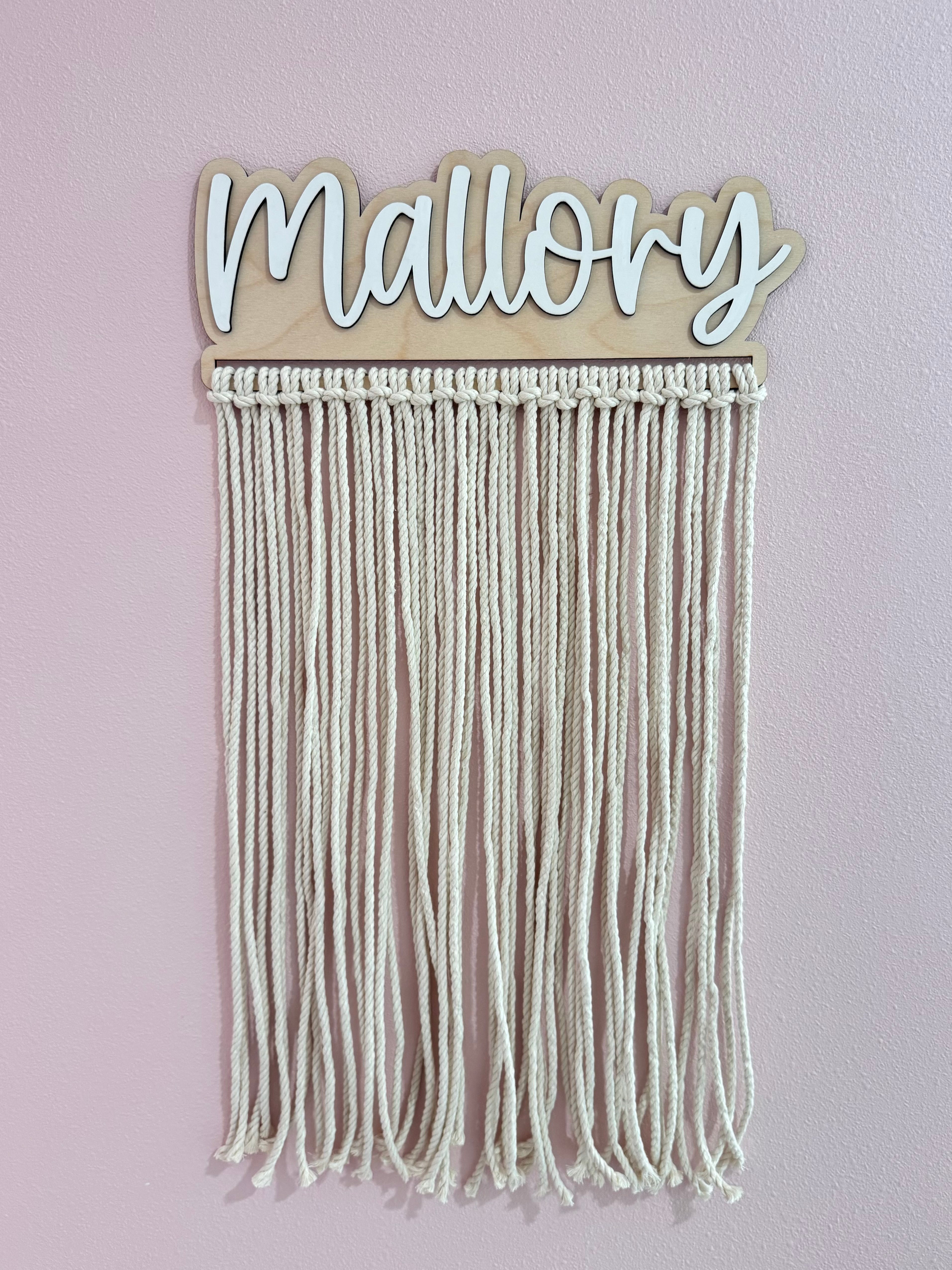 Custom Name Bow Holder