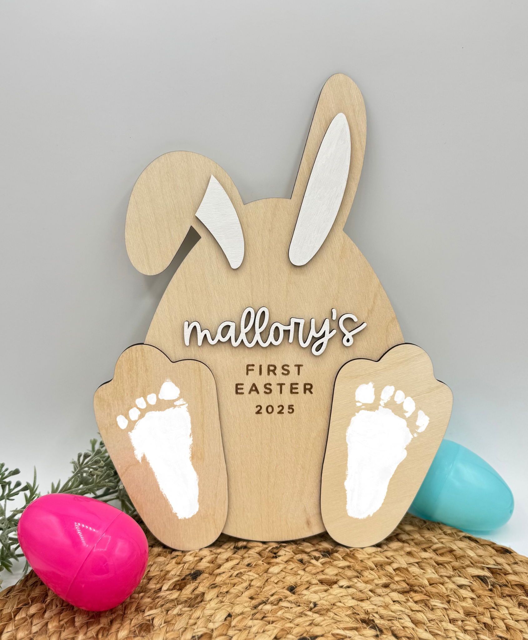 Baby’s First Easter Footprint Plaque