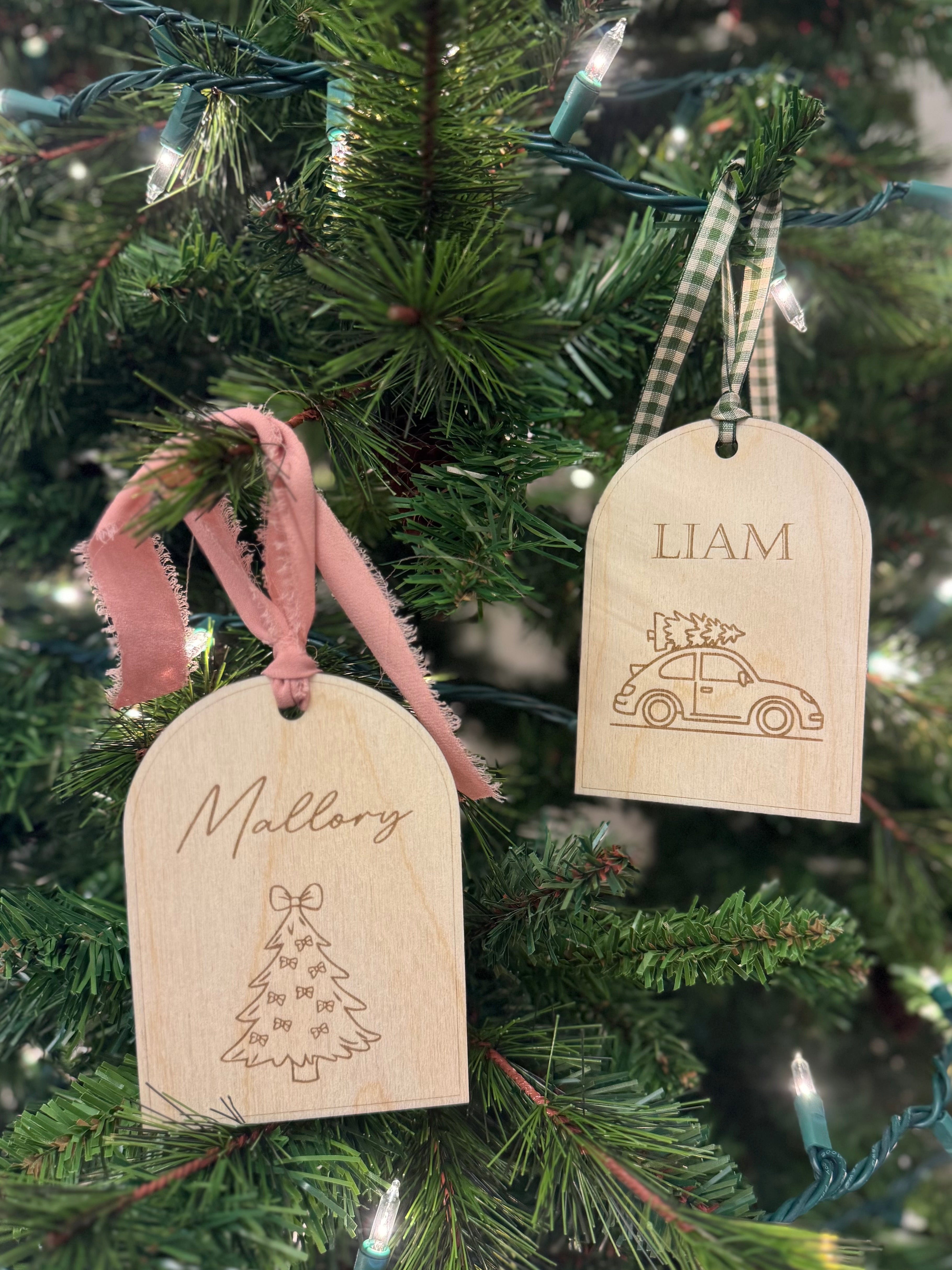 Personalized Christmas Gift Basket Tag | Stocking Tag