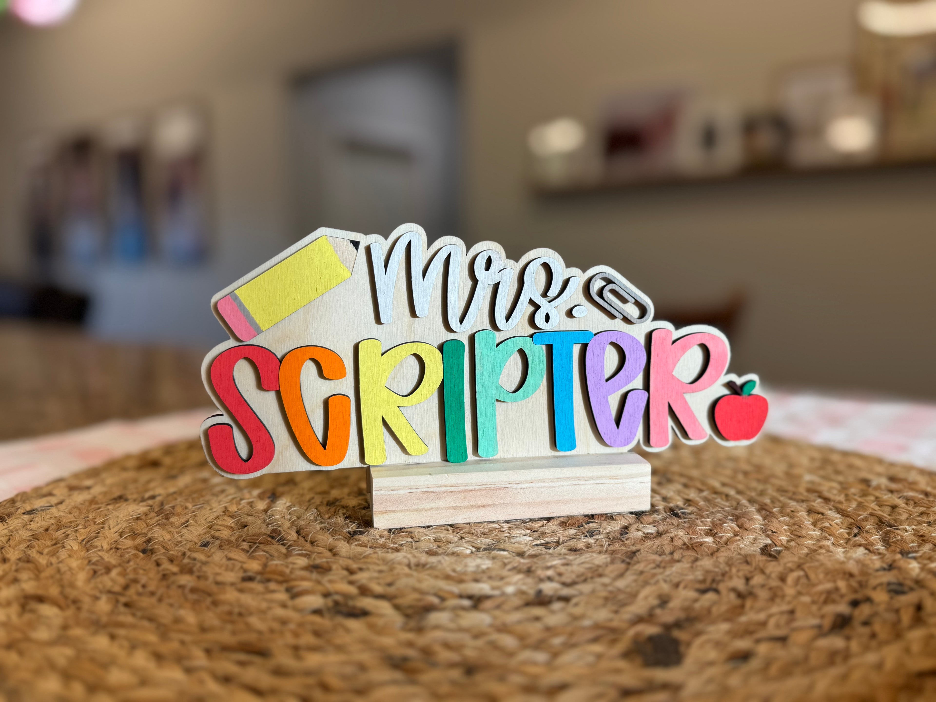 Teacher Name Desk Plaque