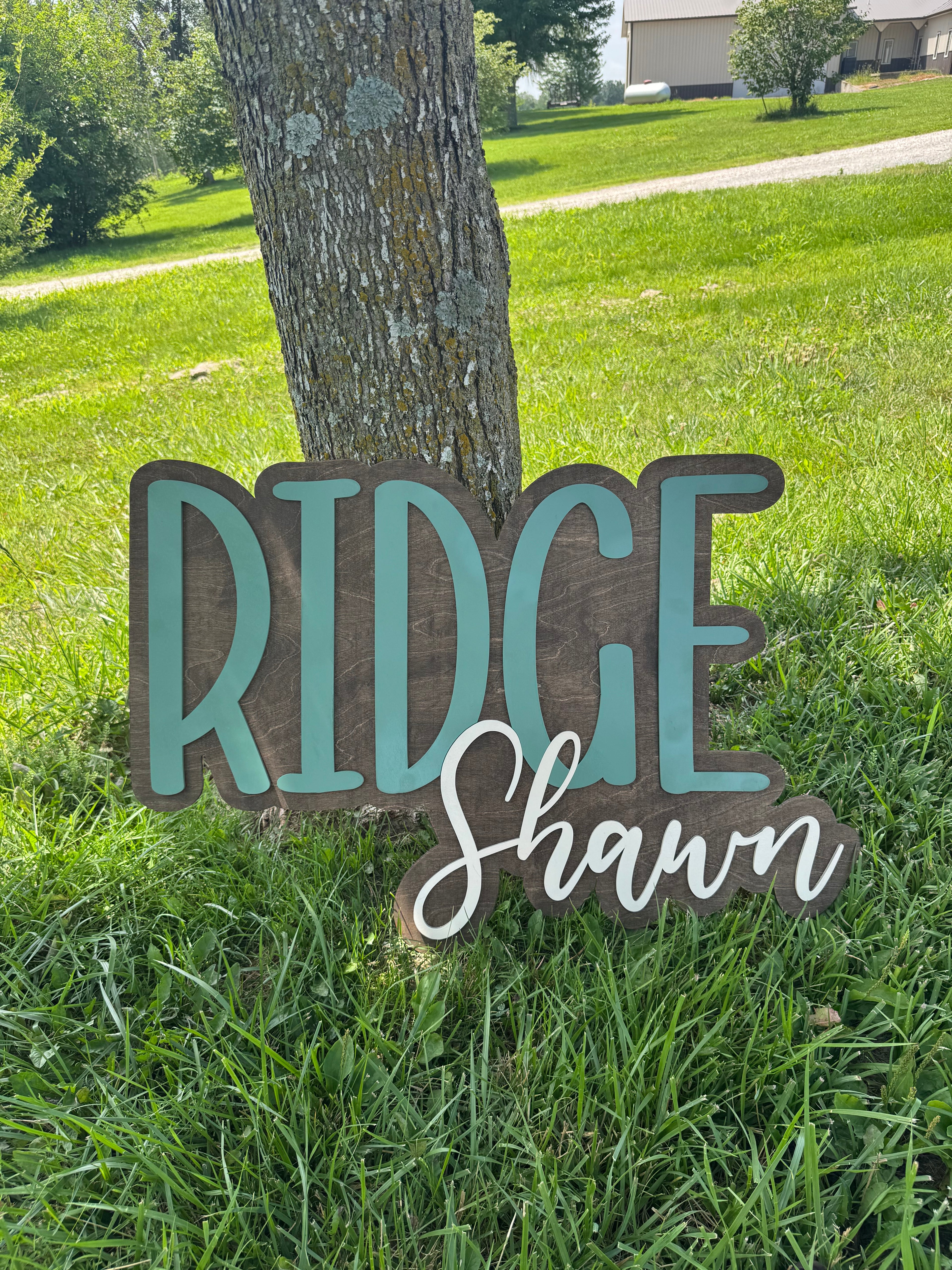 Custom Nursery Name Signs