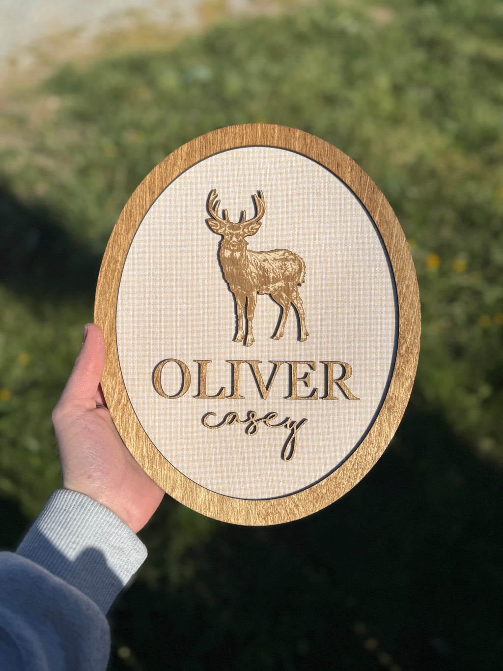 Custom Fabric Name Plaque