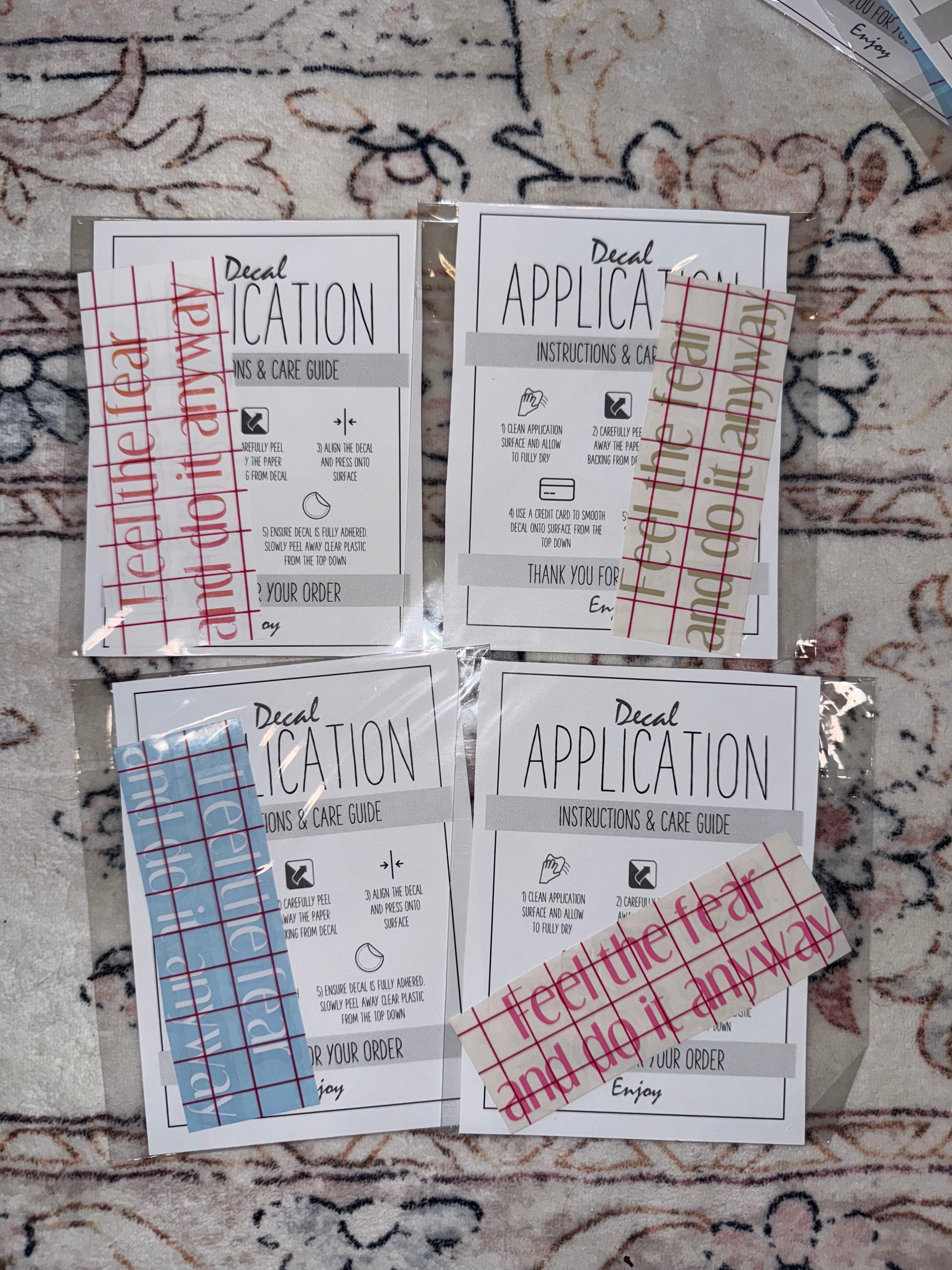 Feel The Fear and Do It Anyways Decal