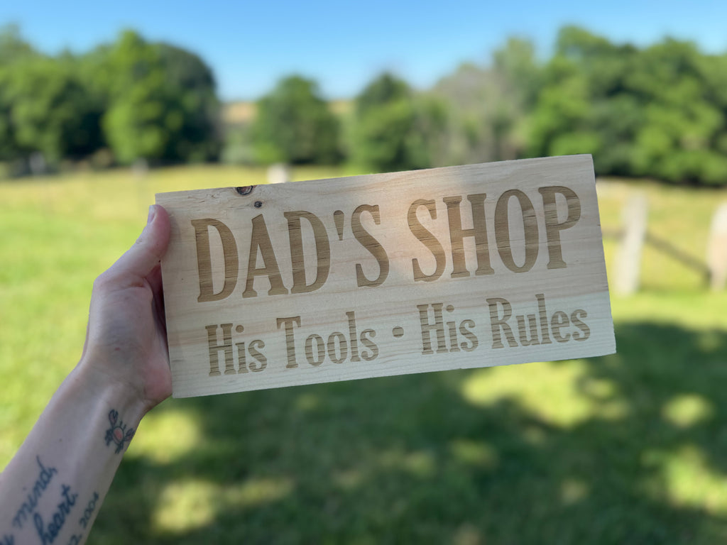 Custom Text- Engraved Wall Plaque