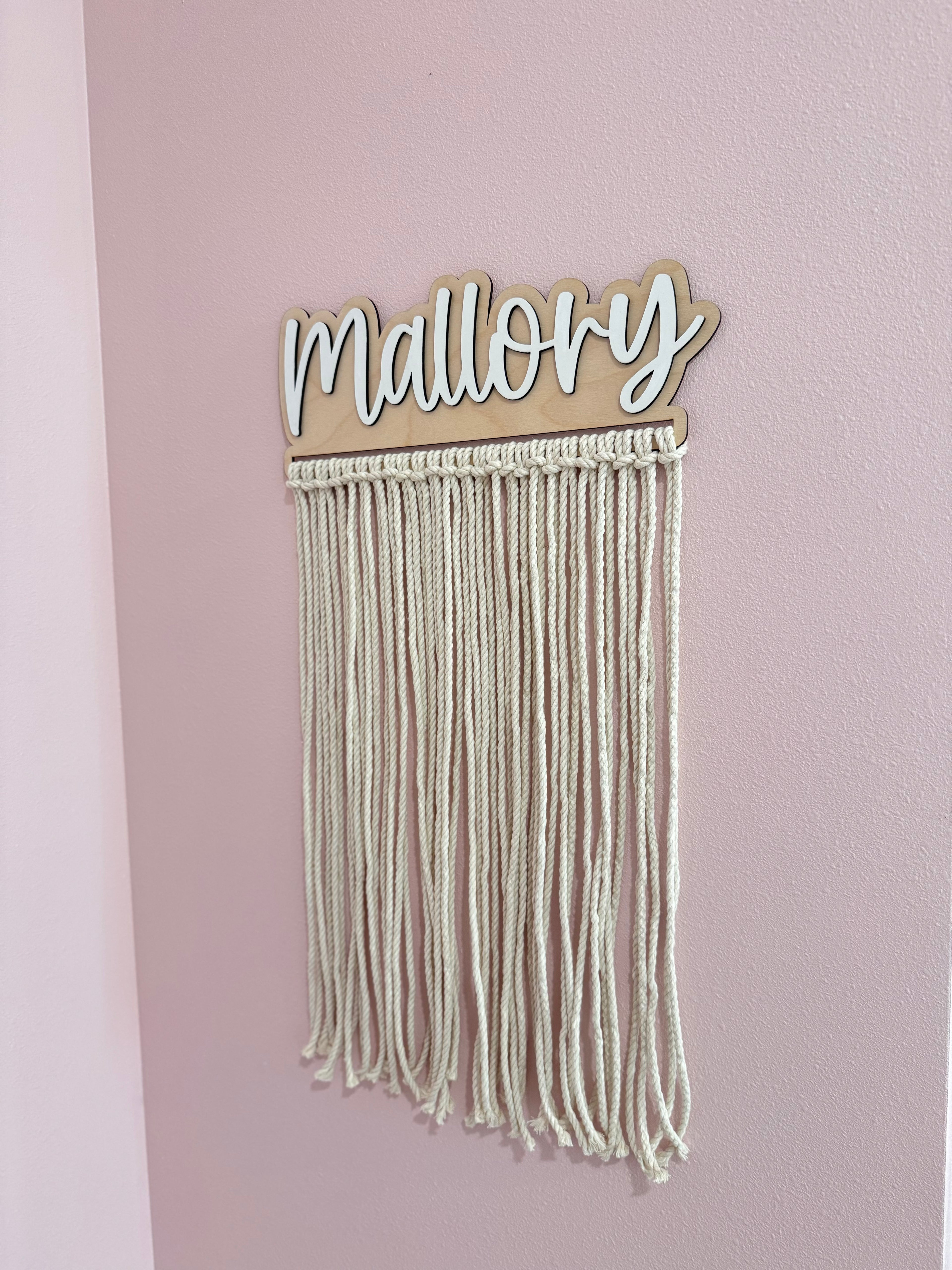 Custom Name Bow Holder