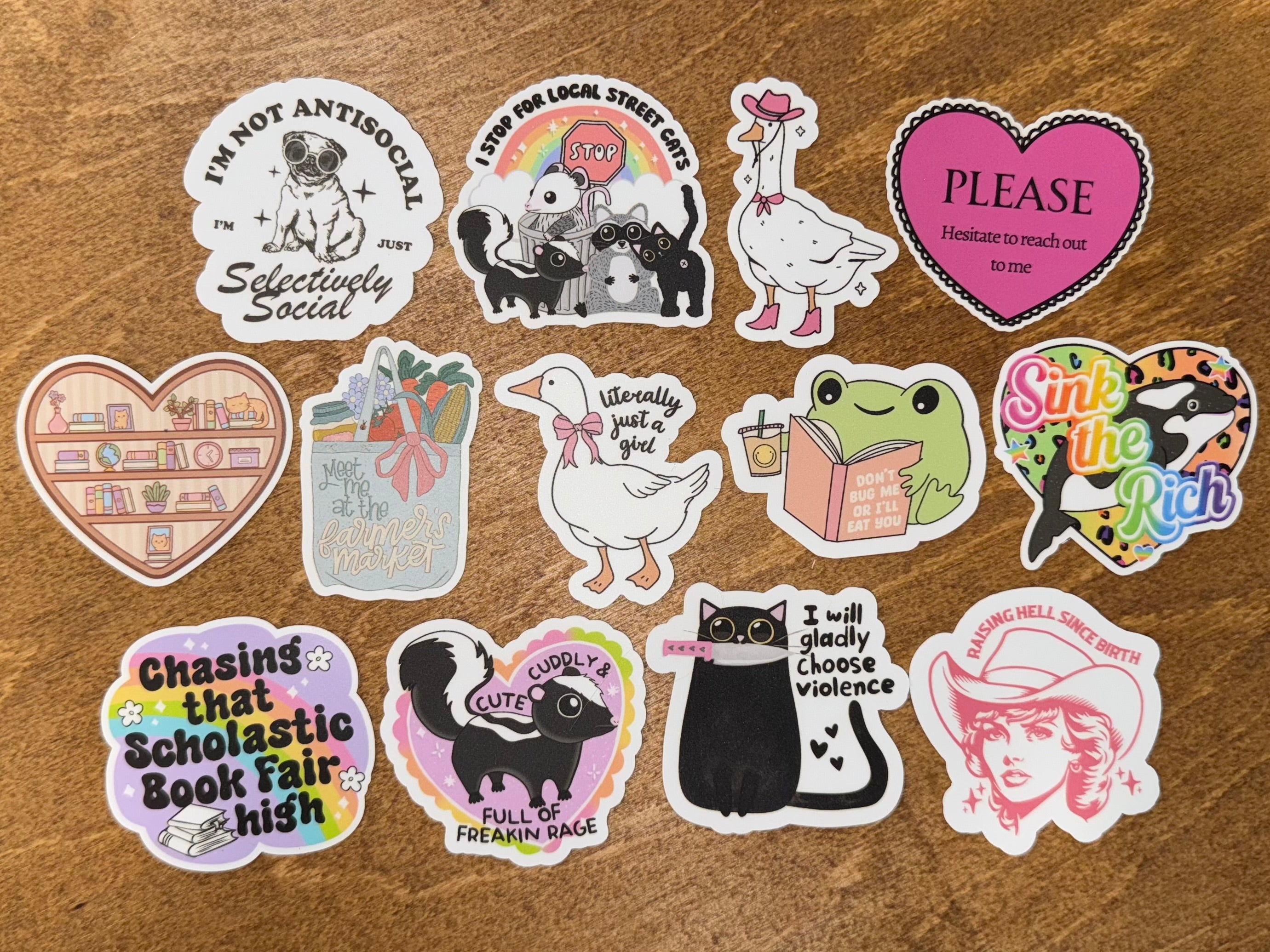 Water Resistant Stickers