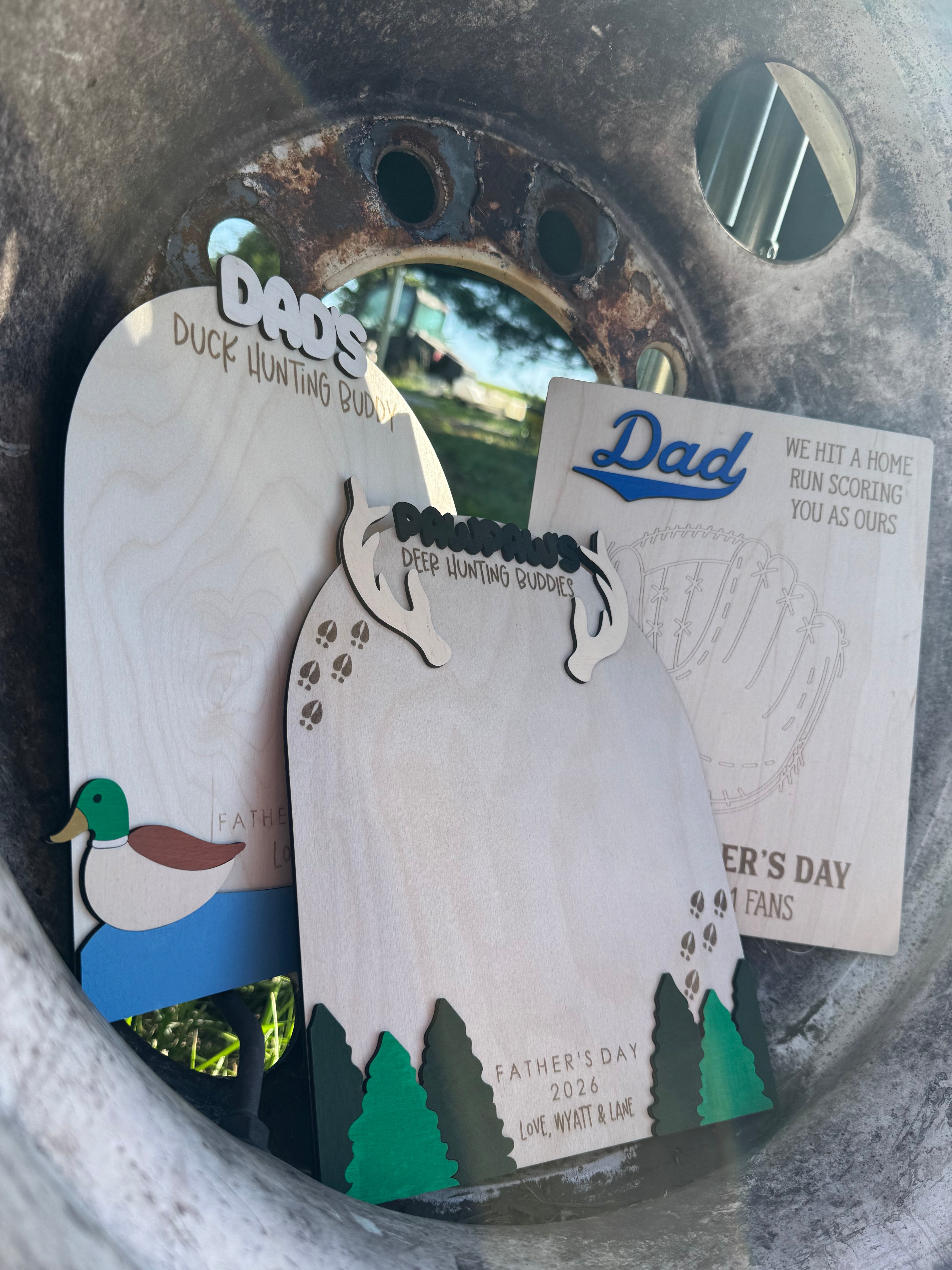 Custom Duck Hunting Handprint Sign