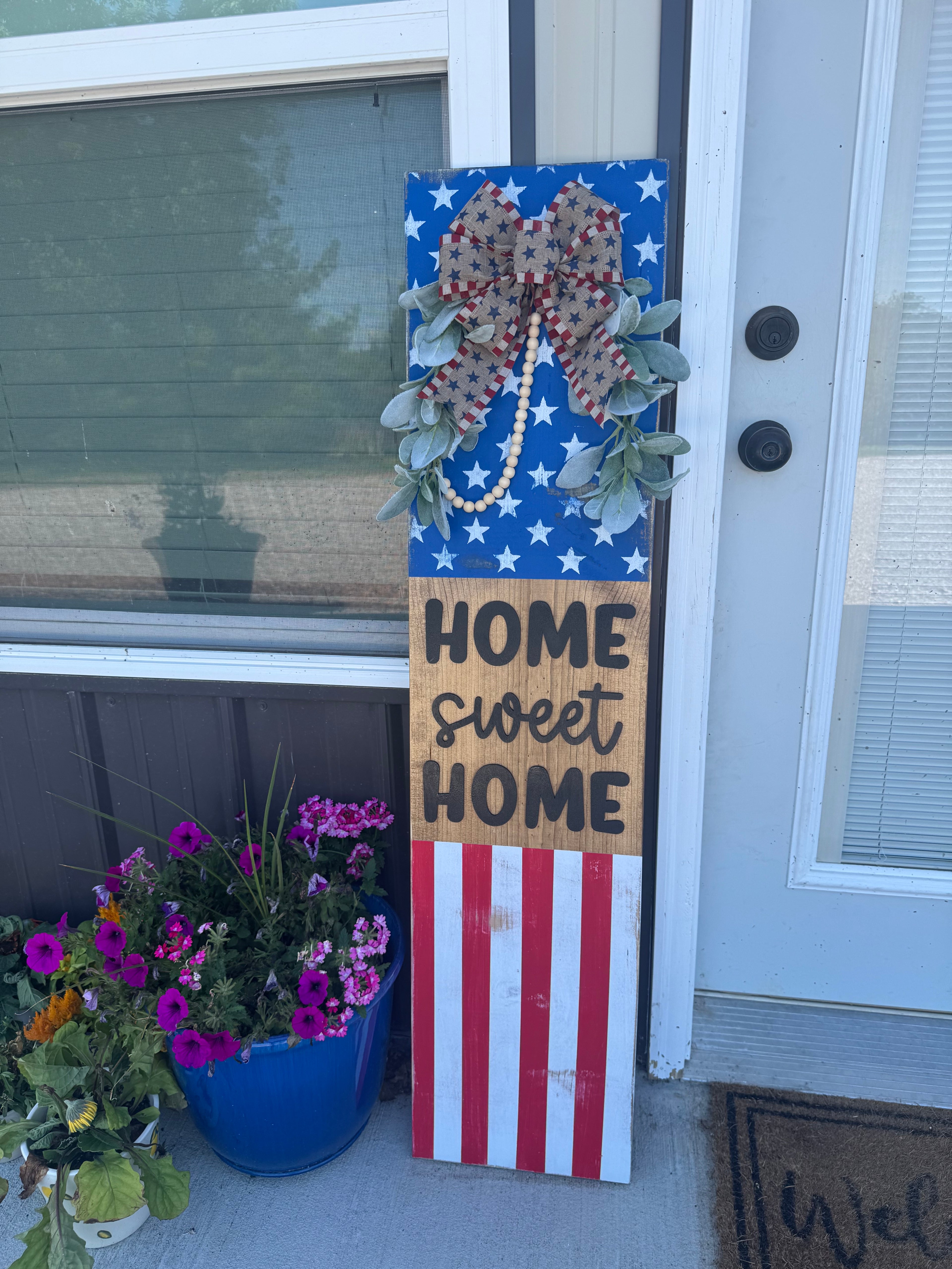 PREORDER Home Sweet Home Flag Porch Leaner