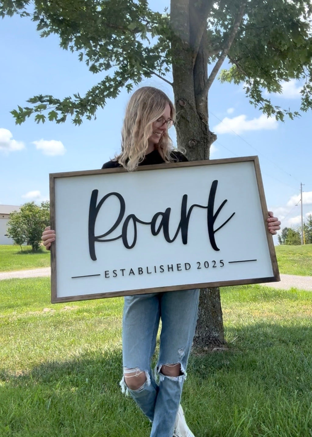 Custom Framed Name Sign