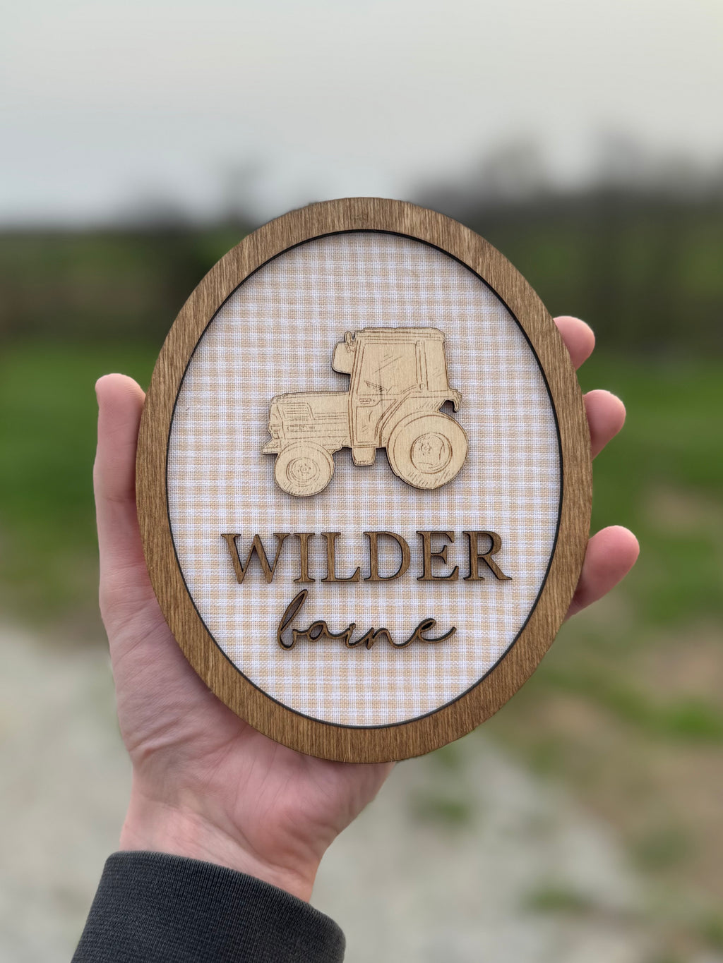 Custom Fabric Name Plaque