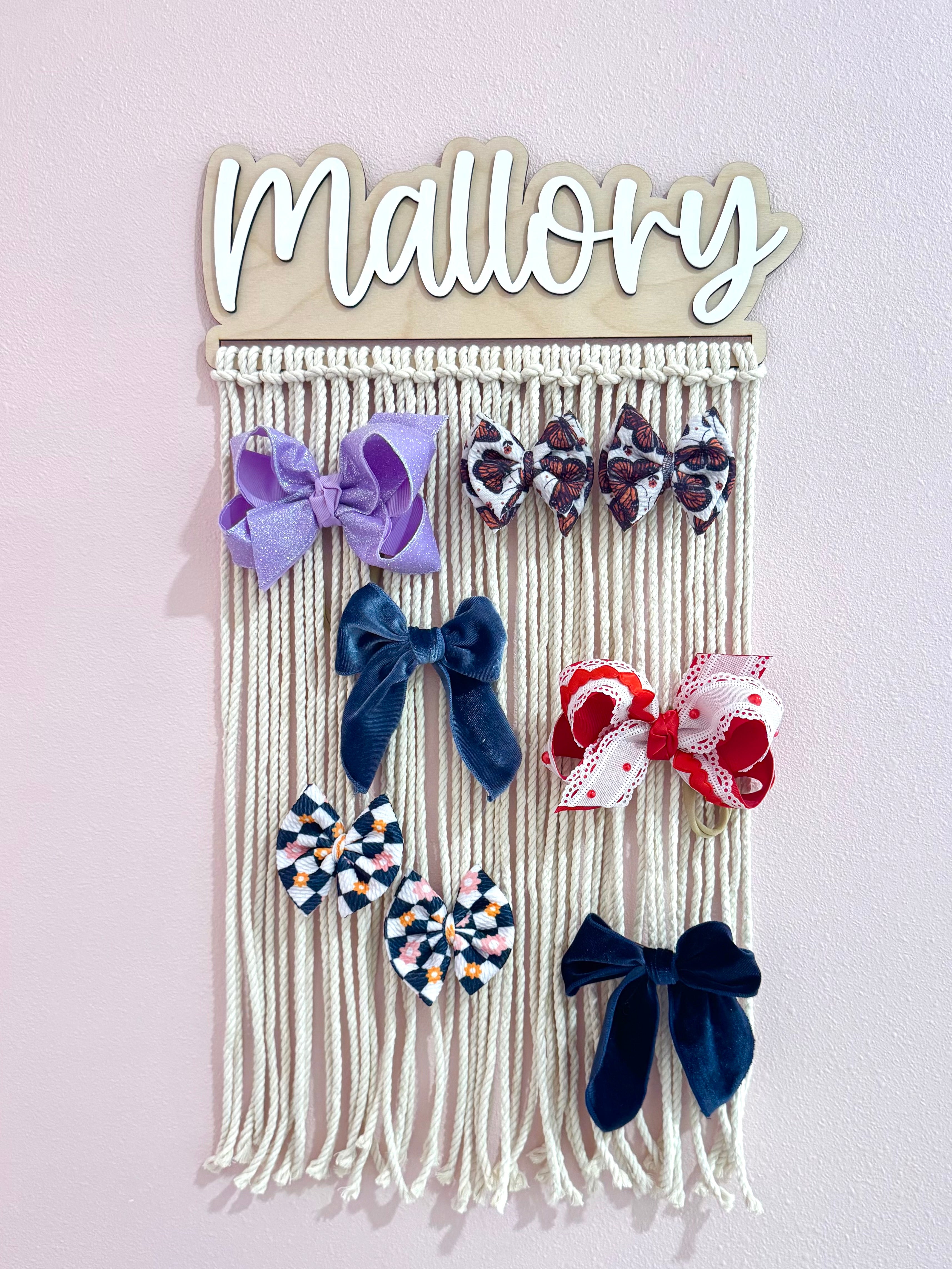 Custom Name Bow Holder