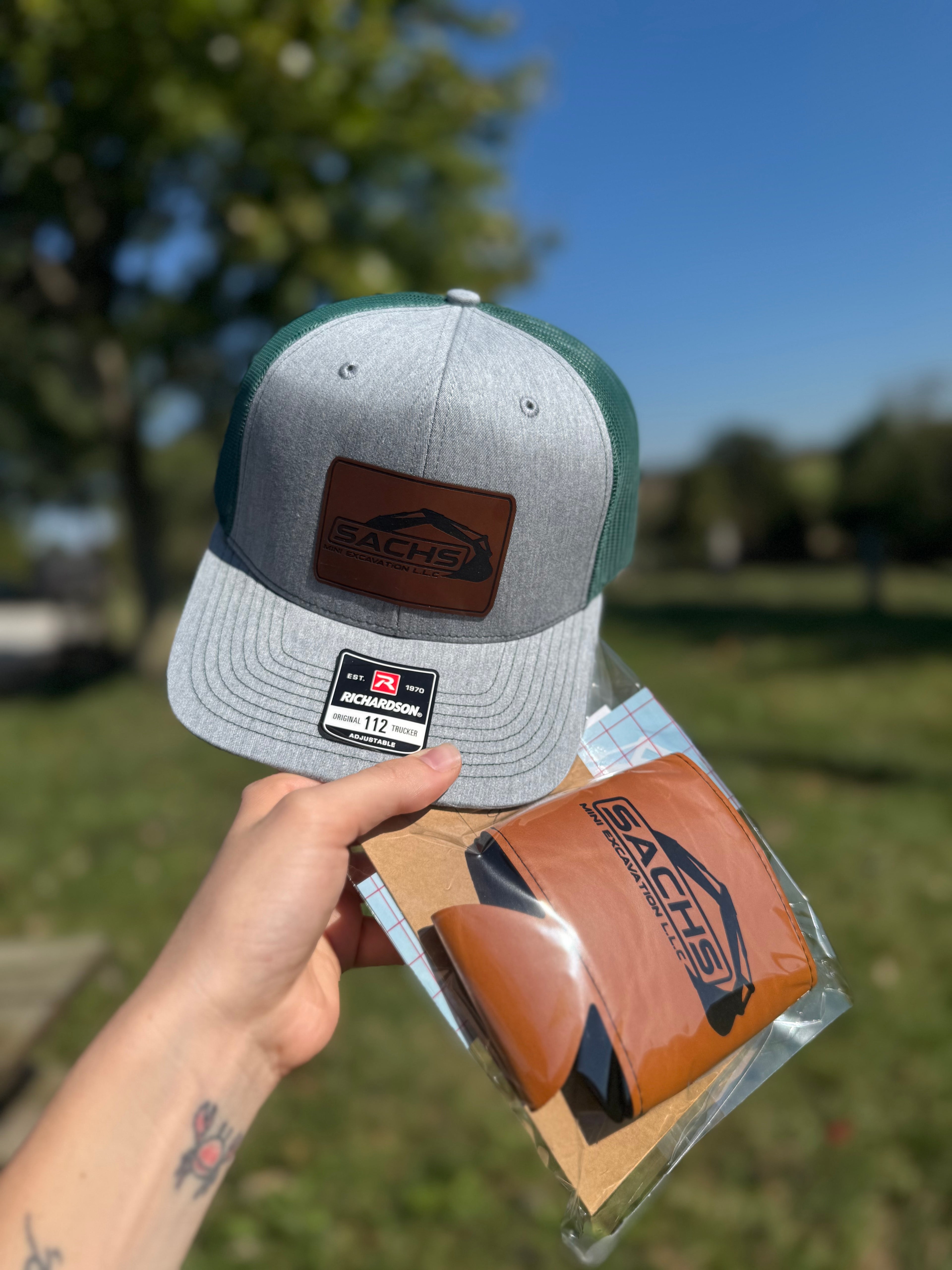 Custom Leatherette Can Holder