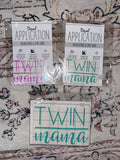 Twin Mama Decal