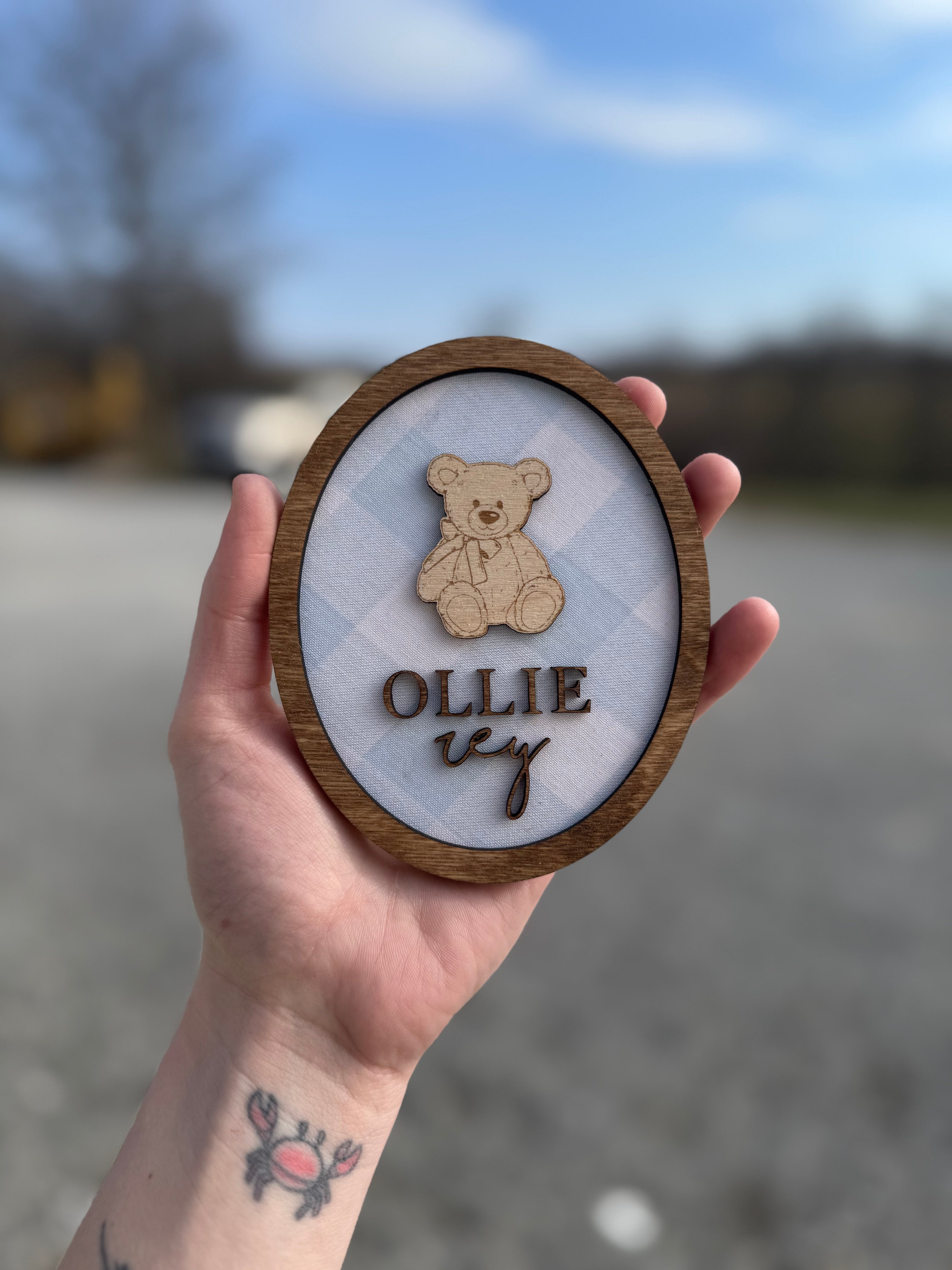 Custom Fabric Name Plaque