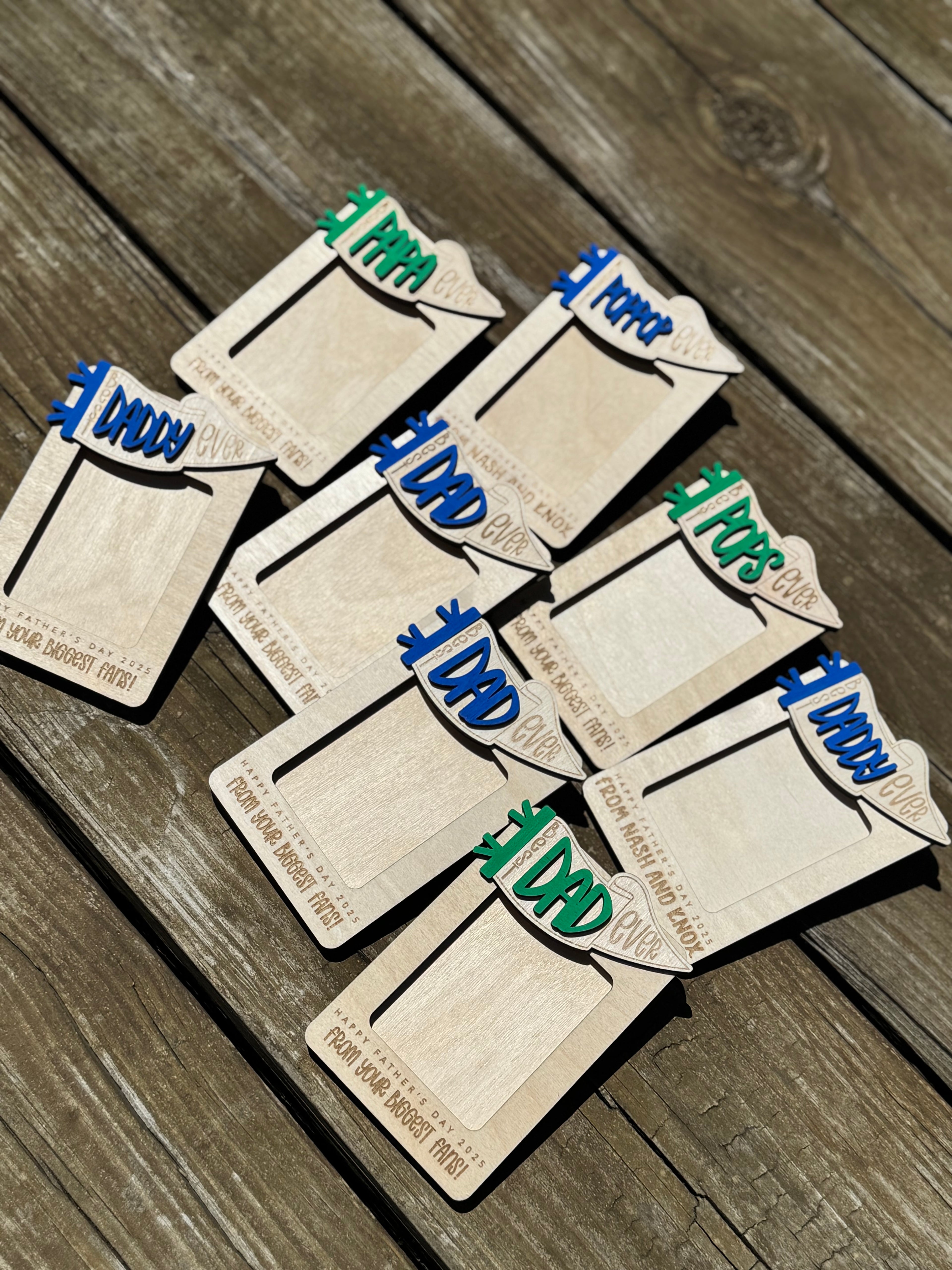 Custom Flag Picture Frame Magnet or Visor Clip