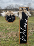PREORDER Neutral Boho Porch Signs Black and White