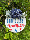 PREORDER God Bless America Door Hanger