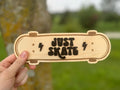 Just Skate Lightning Bolt Sign Wall Decor | Boys Room | Groovy Room Signs | Toddler Decorations | Big Kid Room | Trendy Kids | Skateboard