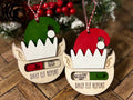 Interactive Elf Ornament | Naughty or Nice | Farmhouse | Personalized Tree Decor | Holiday Gift | Christmas Present | Kids Gift | Xmas Eve