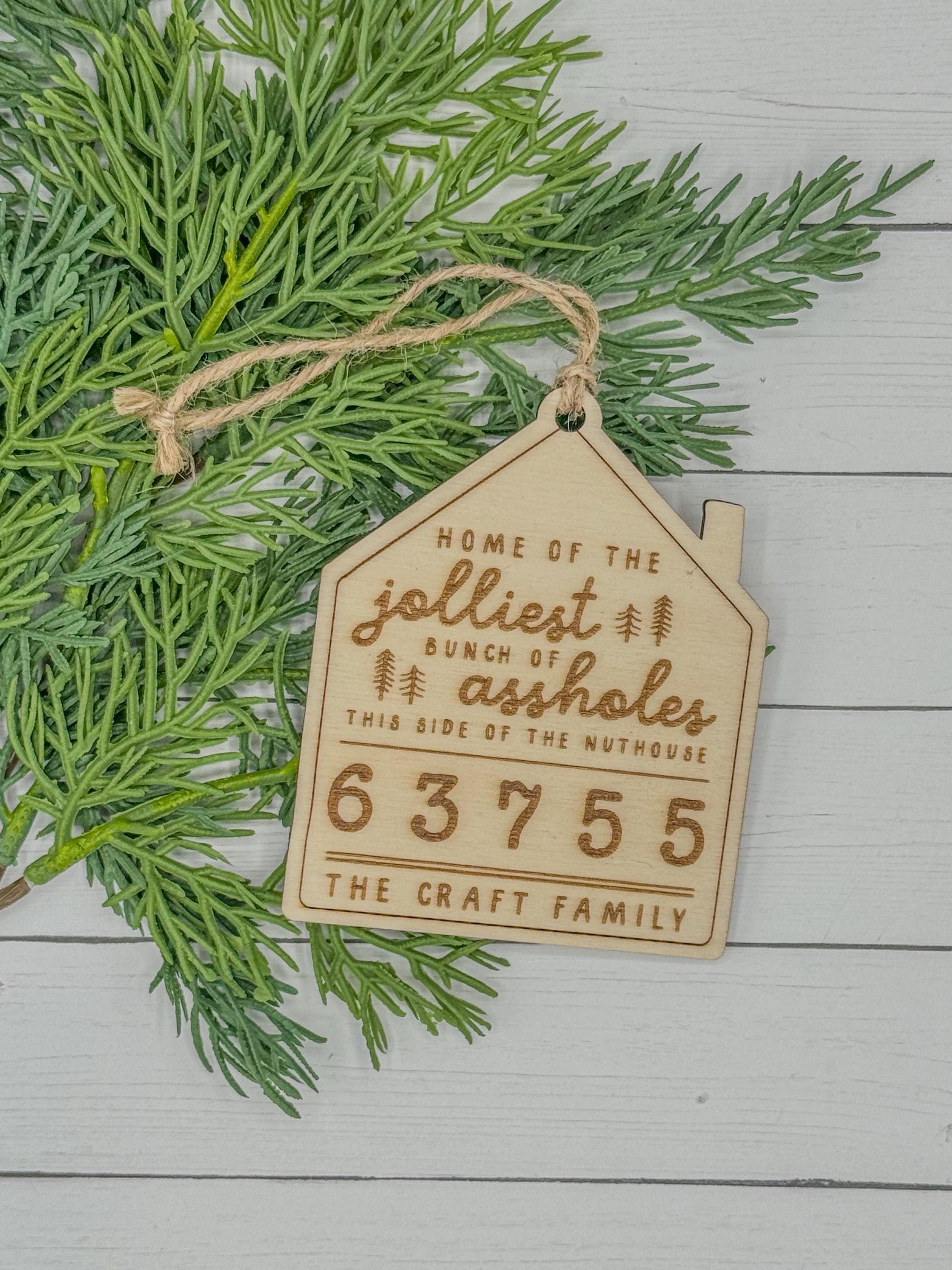 Personalized Family Wood Christmas Ornament | Custom Ornament | Christmas Gift | Keepsake | Holiday Decor | Stocking Tag | Memorabilia
