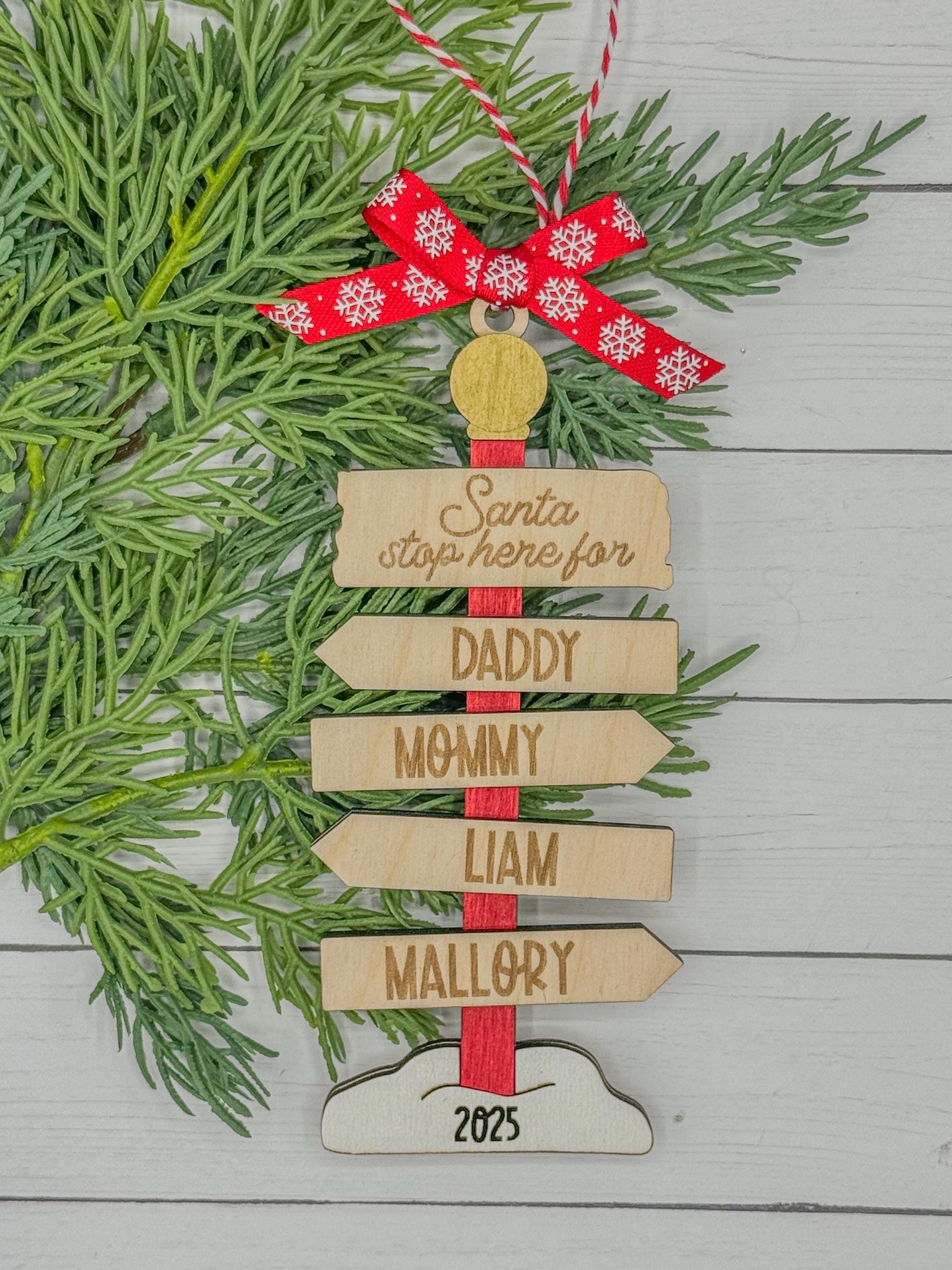 Personalized Family Wood Christmas Ornament | Custom Ornament | Christmas Gift | Keepsake | Holiday Decor | Stocking Tag | Memorabilia