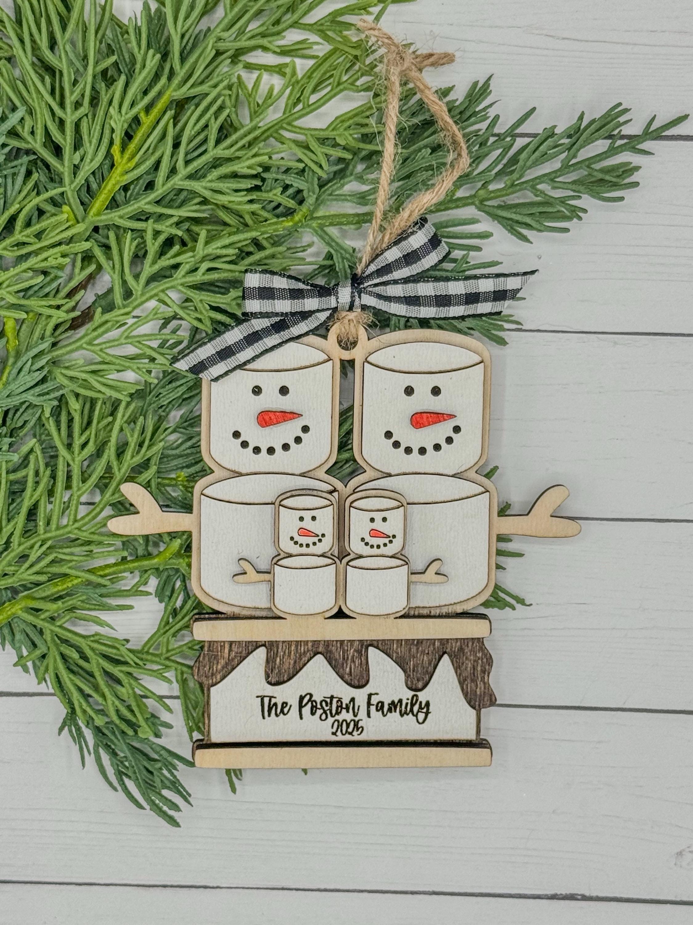 Personalized Family Wood Christmas Ornament | Custom Ornament | Christmas Gift | Keepsake | Holiday Decor | Stocking Tag | Memorabilia