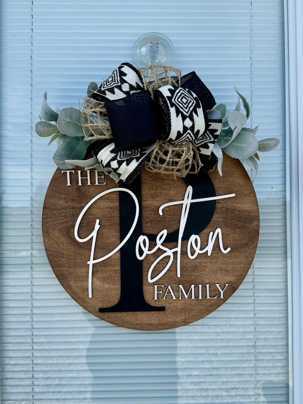 Last Name Door Hanger | Custom Porch Decor | Wedding Gift | New House Gift | Home | Marriage | Realtor Present | Christmas | Mr and Mrs Sign