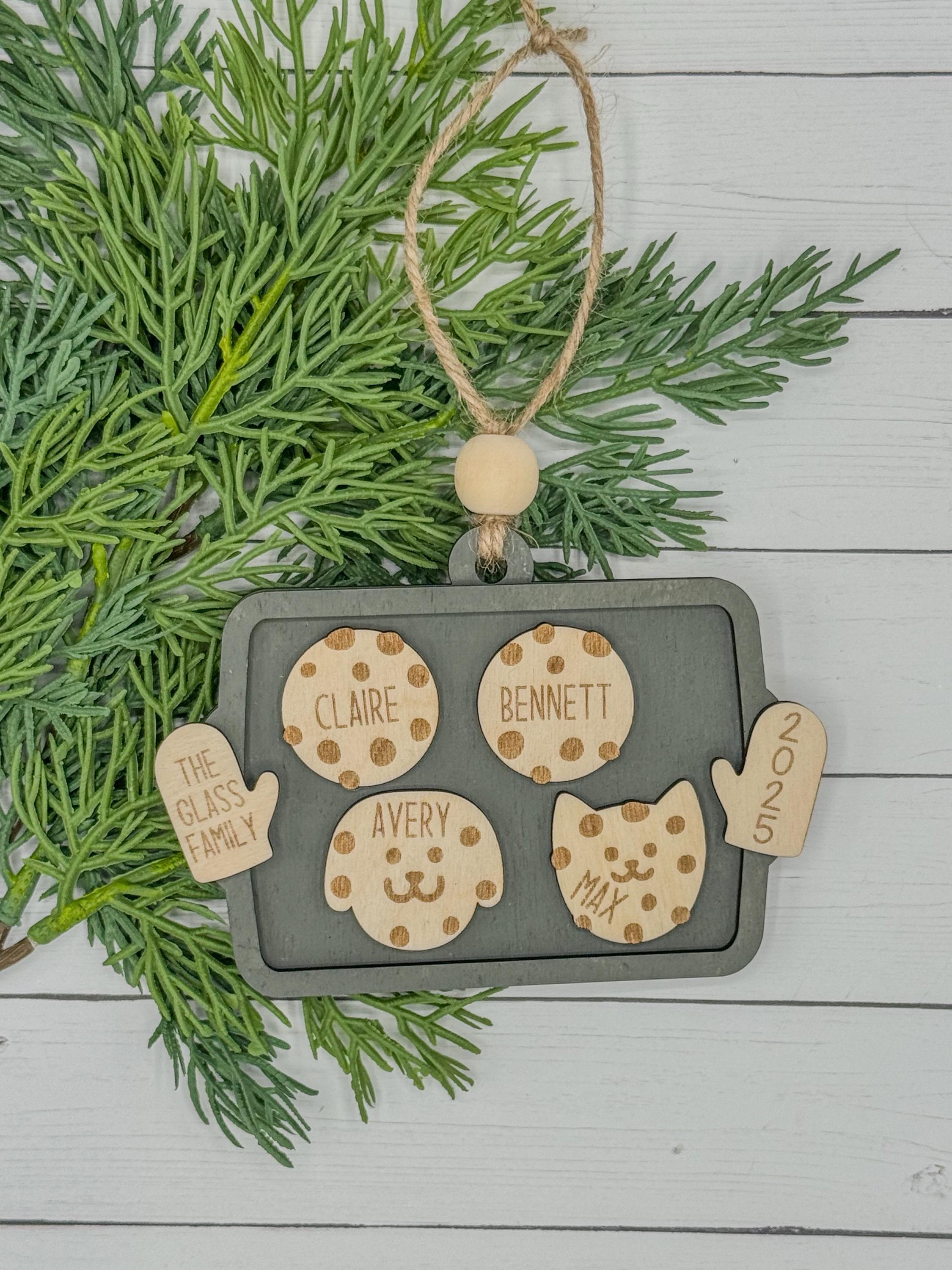 Personalized Family Wood Christmas Ornament | Custom Ornament | Christmas Gift | Keepsake | Holiday Decor | Stocking Tag | Memorabilia